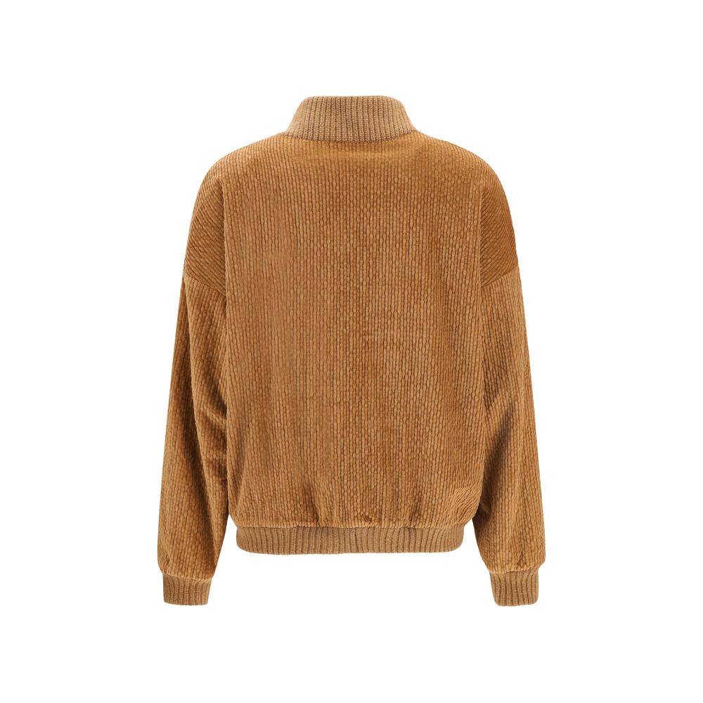Kristina Ti Brown Cotton Bomber