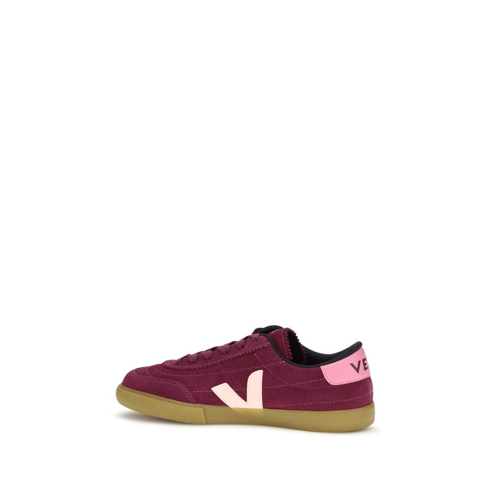 Veja Purple Calf Leather Bos Taurus Low Top Sneakers