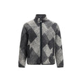 Moncler Gray Wool Oves Aries Full-Length Jacket