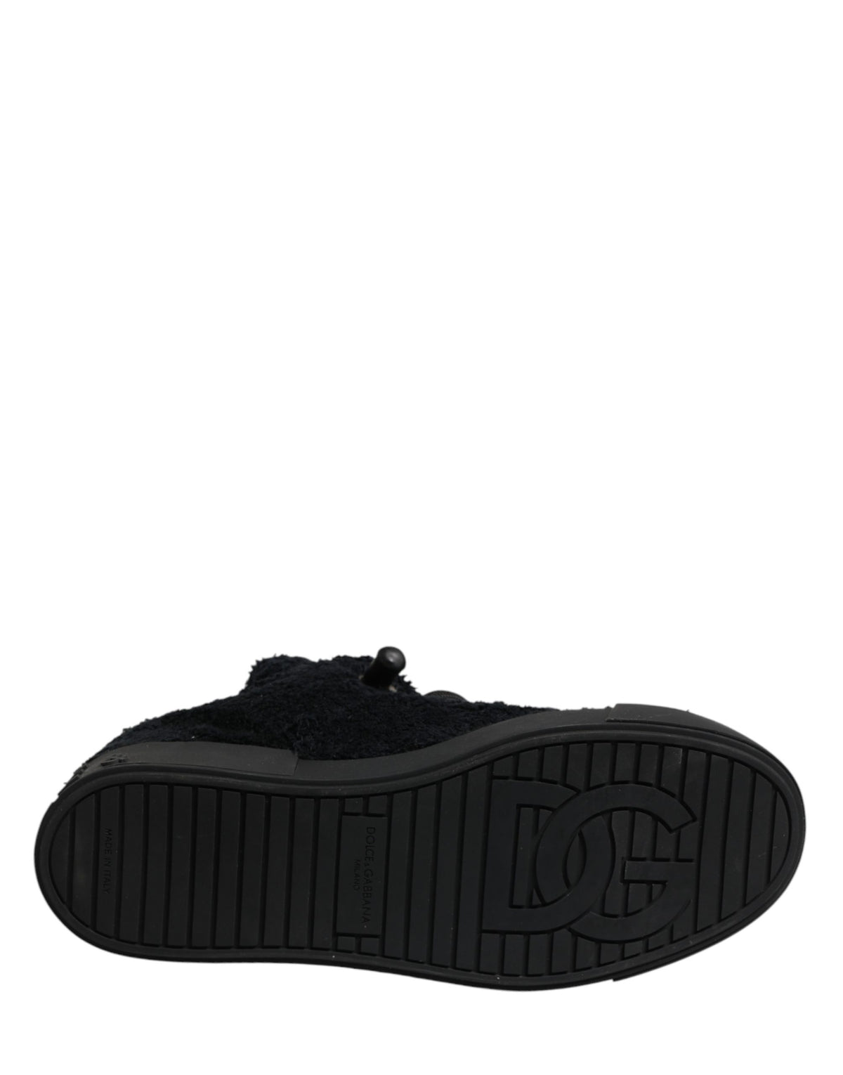 Dolce & Gabbana Black Portofino Lace-Up Sneakers Shoes