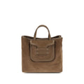 Pierre Hardy Brown Suede Leather Handbag