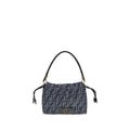 Fendi Blue Cotton Shoulder Bag