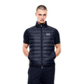 EA7 Emporio Armani Blue Polyamide Sleeveless Jacket