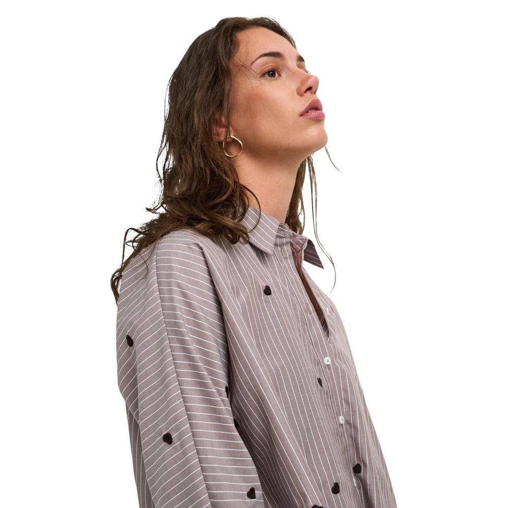 Only Brown Recycled Polyester Blouse