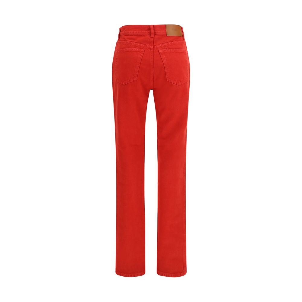 Chloé Red Cotton Pants
