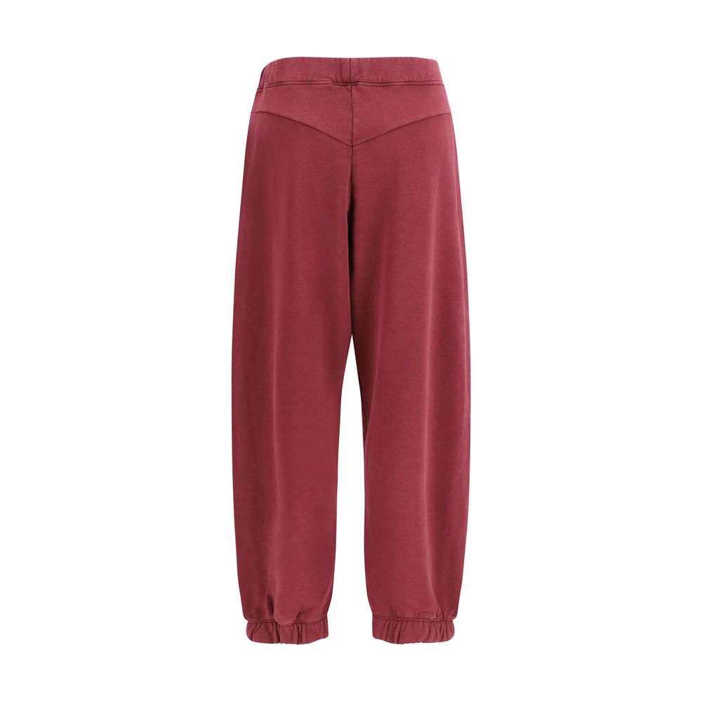 Off-White Purple Cotton Joggers (Workout Pants)