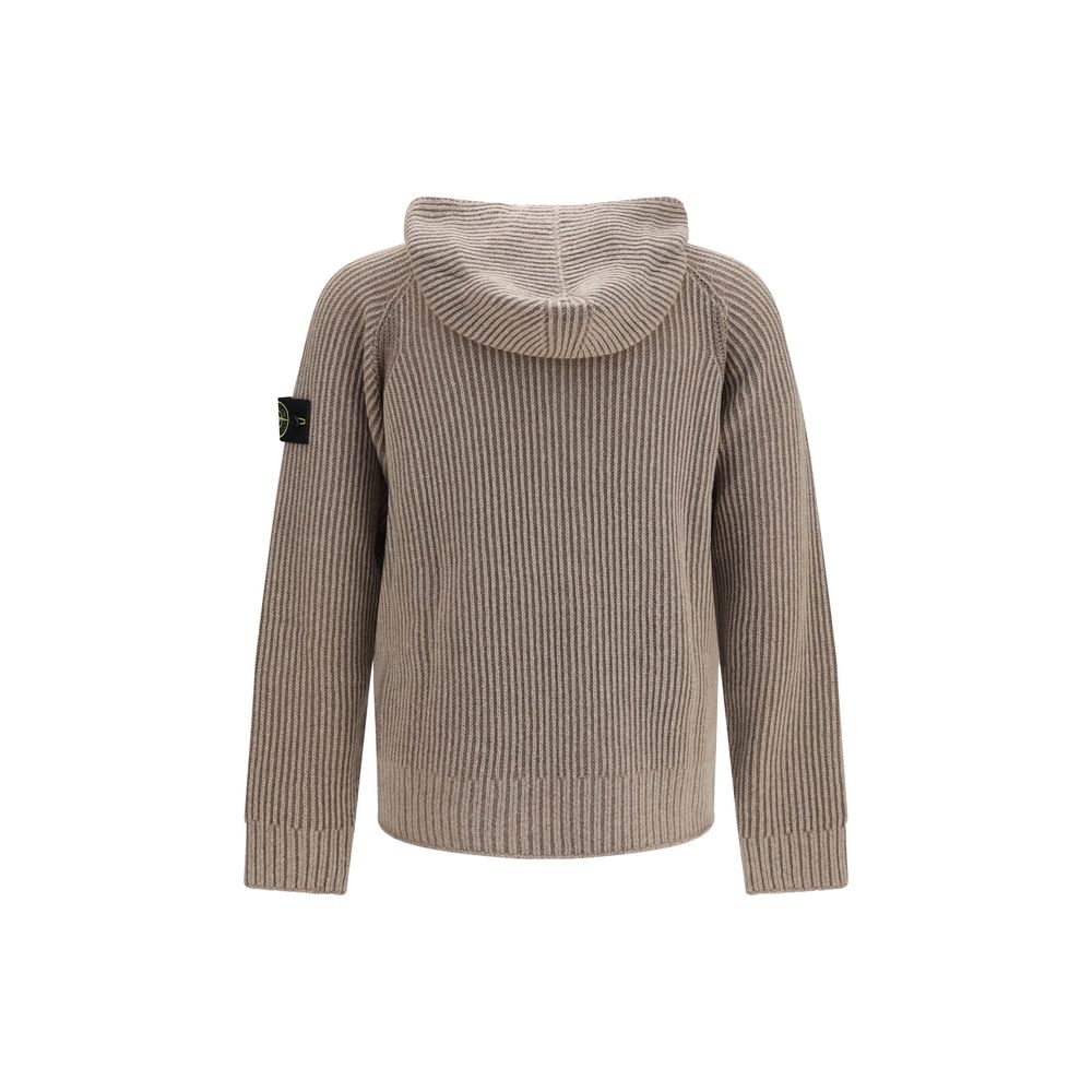Stone Island Beige Cashmere Hoodie