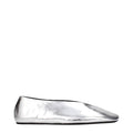 Jil Sander Gray Leather Ballet Flats