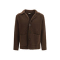 Brooksfield Brown Wool Oves Aries Full-Length Jacket