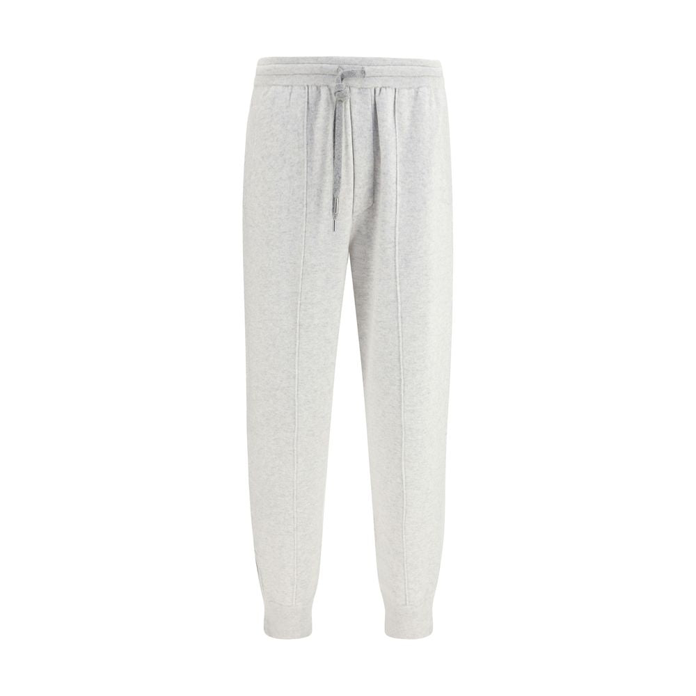 Brunello Cucinelli Gray Cashmere Athletic Pants