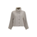 Brunello Cucinelli Gray Wool Oves Aries Jacket