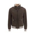 Brunello Cucinelli Brown Cotton Bomber