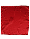Dolce & Gabbana Red Satin Silk Foulard Handkerchief Scarf