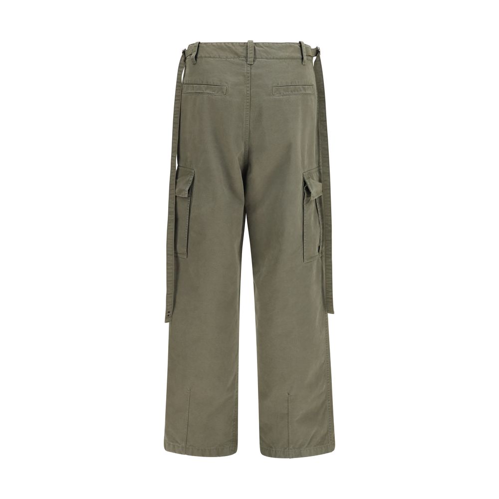 Fendi Bicolor Cotton Cargo Pants