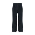The Row Black Cotton Casual Pants