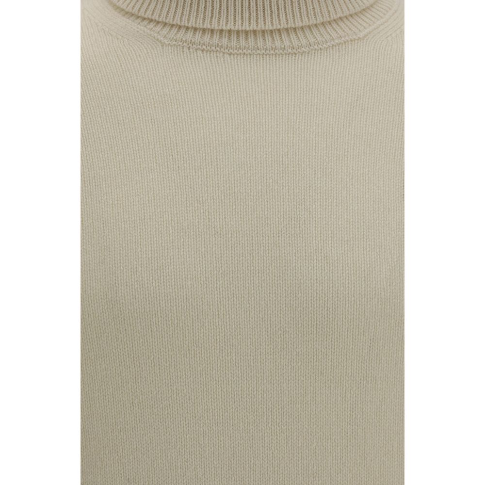 Aragona Cashmere White Cashmere Sweater