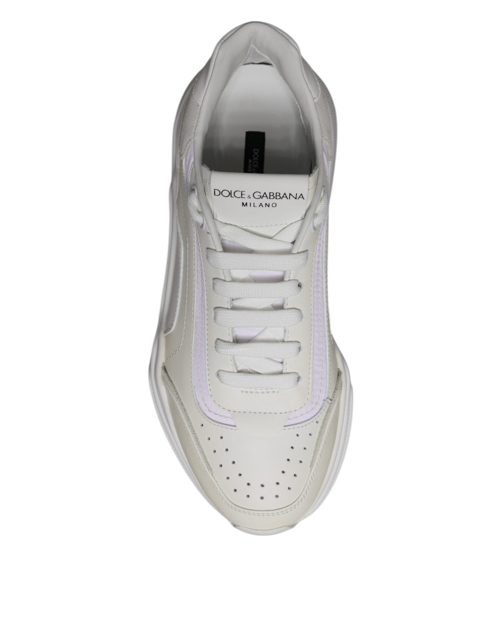 Dolce & Gabbana White Daymaster Men Low Top Sneakers Shoes