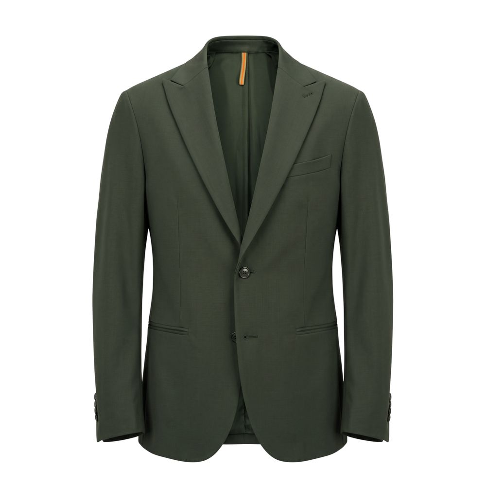 Roberto Pepe Luxury Green Viscose Men's Jacket