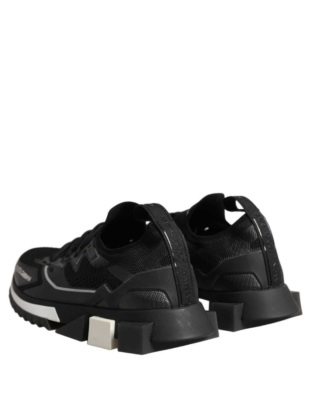 Dolce & Gabbana Black White Sorrento Low Top Sneakers Shoes