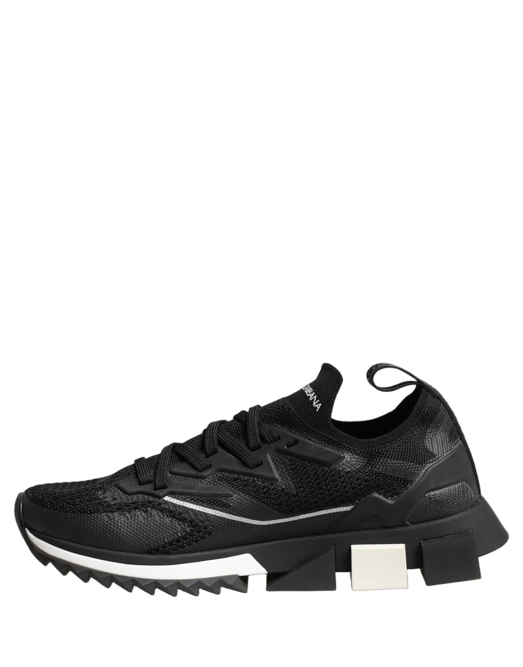 Dolce & Gabbana Black White Sorrento Low Top Sneakers Shoes