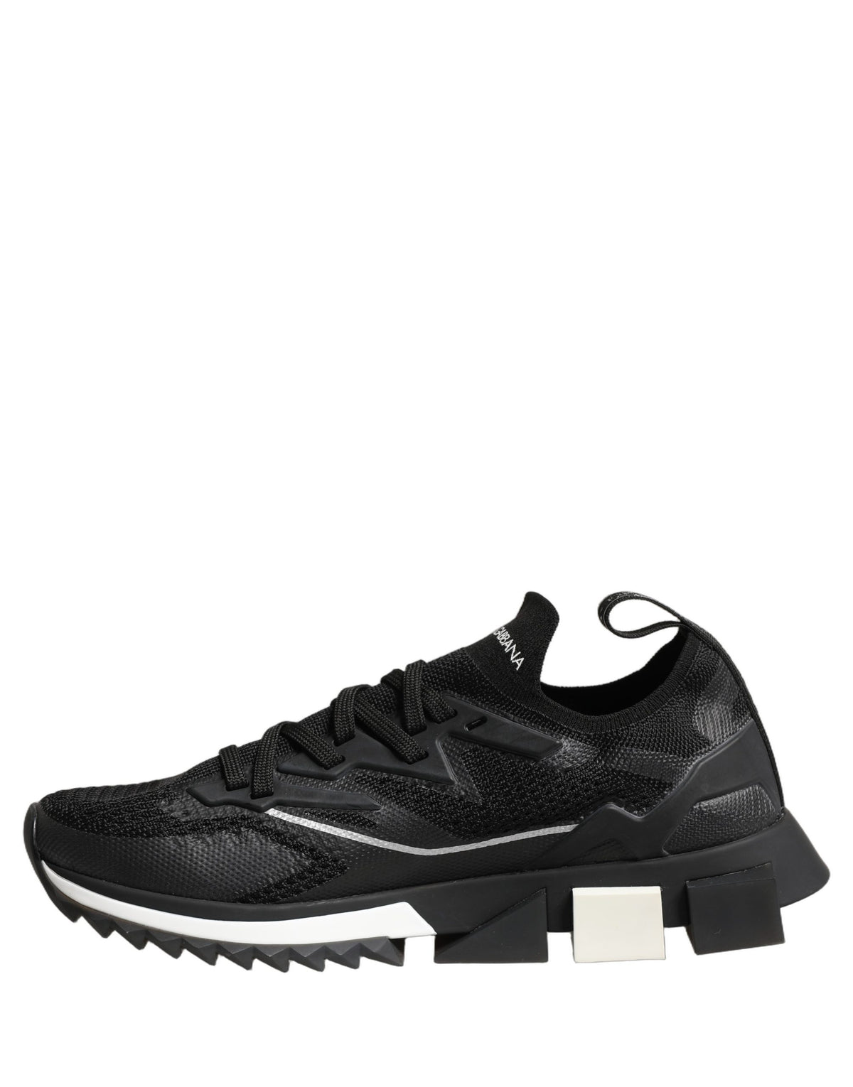 Dolce & Gabbana Black White Sorrento Low Top Sneakers Shoes