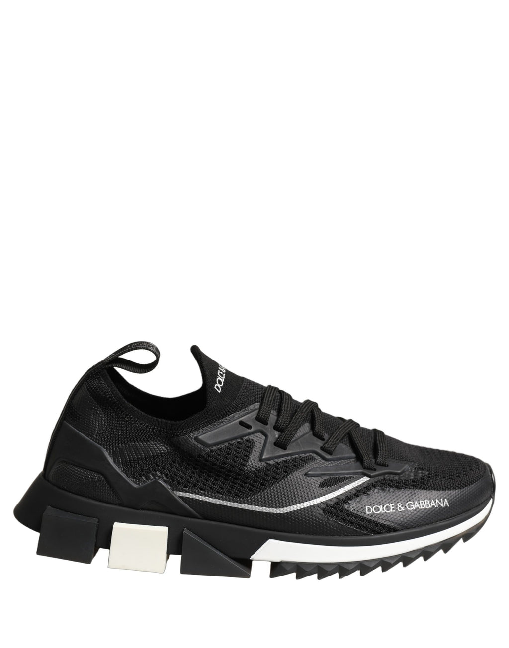Dolce & Gabbana Black White Sorrento Low Top Sneakers Shoes
