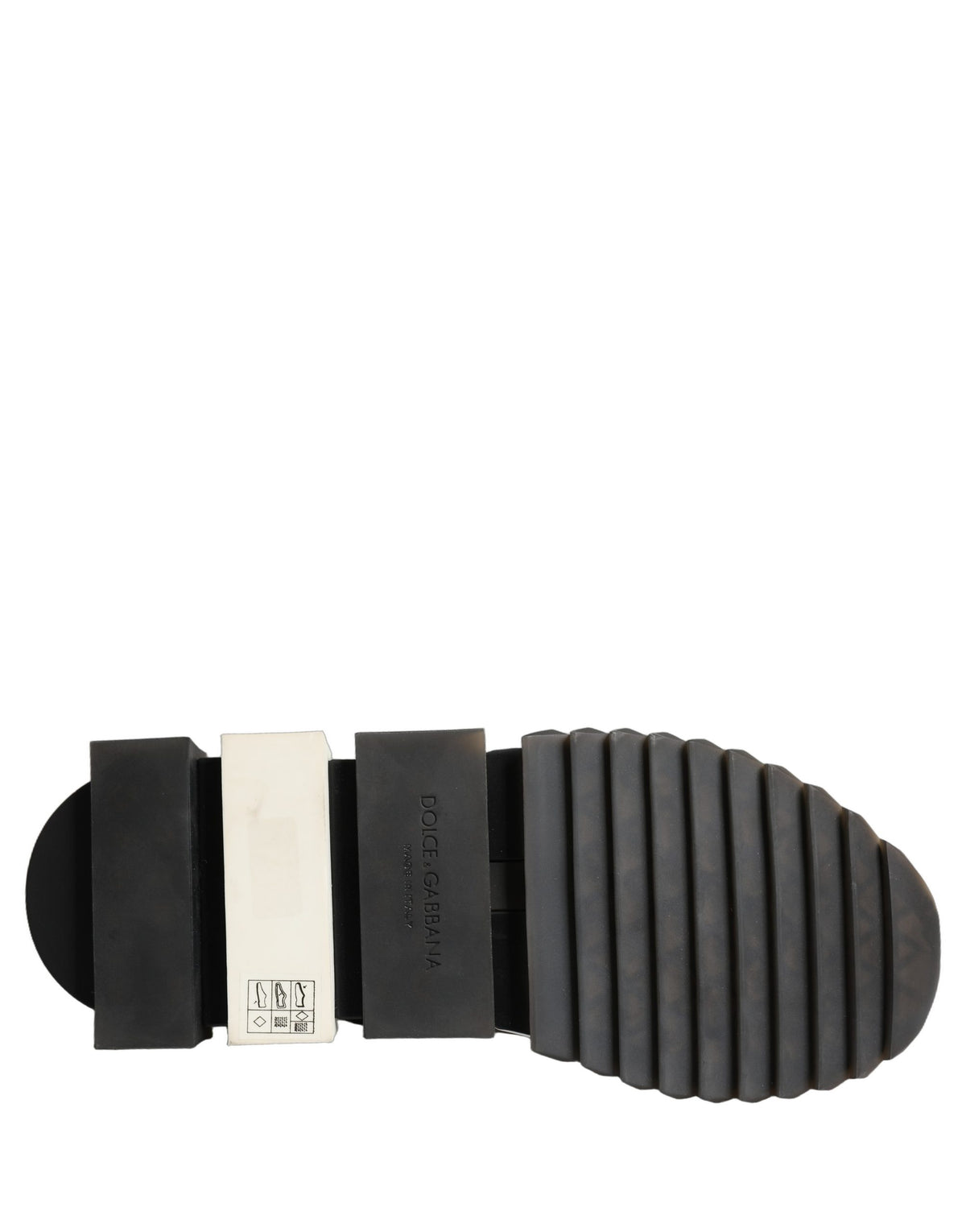 Dolce & Gabbana Black White Sorrento Low Top Sneakers Shoes