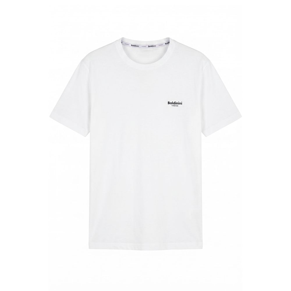 Baldinini Trend White Cotton Men's T-shirt