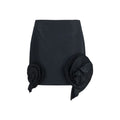 Blumarine Black Polyester Mini Skirt