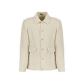 Autore Beige Virgin Wool Full-Length Jacket