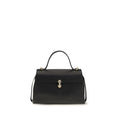 Savette Black Calf Leather Bos Taurus Shoulder Bag