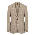 Roberto Pepe Luxury Beige Linen Men Jacket