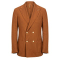 Roberto Pepe Luxury Brown Linen Men's Jacket