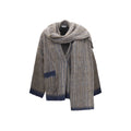 Brunello Cucinelli Gray Mohair Full-Length Jacket