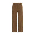Brunello Cucinelli Brown Cotton Casual Pants