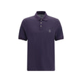 Brunello Cucinelli Purple Cotton Polo Shirt