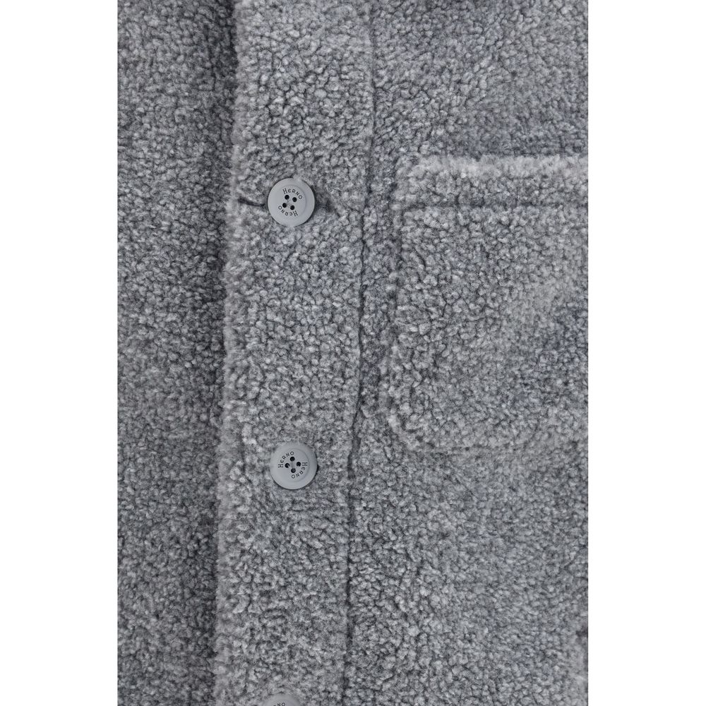 Herno Gray Polyester Full-Length Jacket