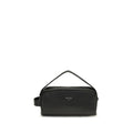 Prada Black Calf Leather Bos Taurus Shoulder Bag