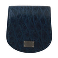 Dolce & Gabbana Blue Holder Pocket Wallet Blue Exotic Skin Condom Case