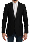 Dolce & Gabbana Black Slim Fit Coat Jacket MARTINI Blazer