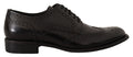 Dolce & Gabbana Black Leather Oxford Wingtip Formal Shoes