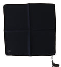 Dolce & Gabbana Black Square Handkerchief 100% Silk Scarf