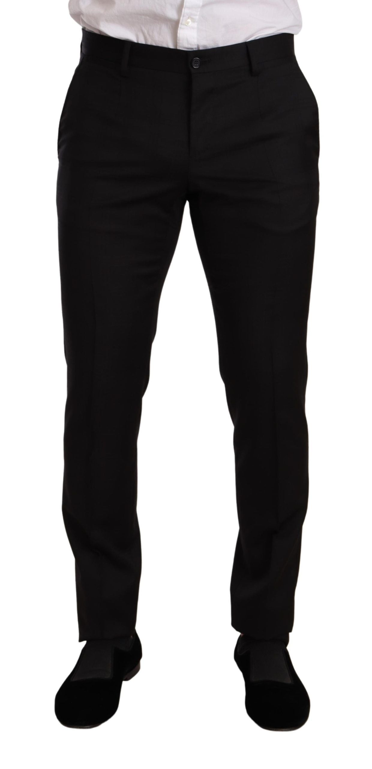 Dolce & Gabbana Dark Gray Check MARTINI SLIM FIT 2 Piece Suit