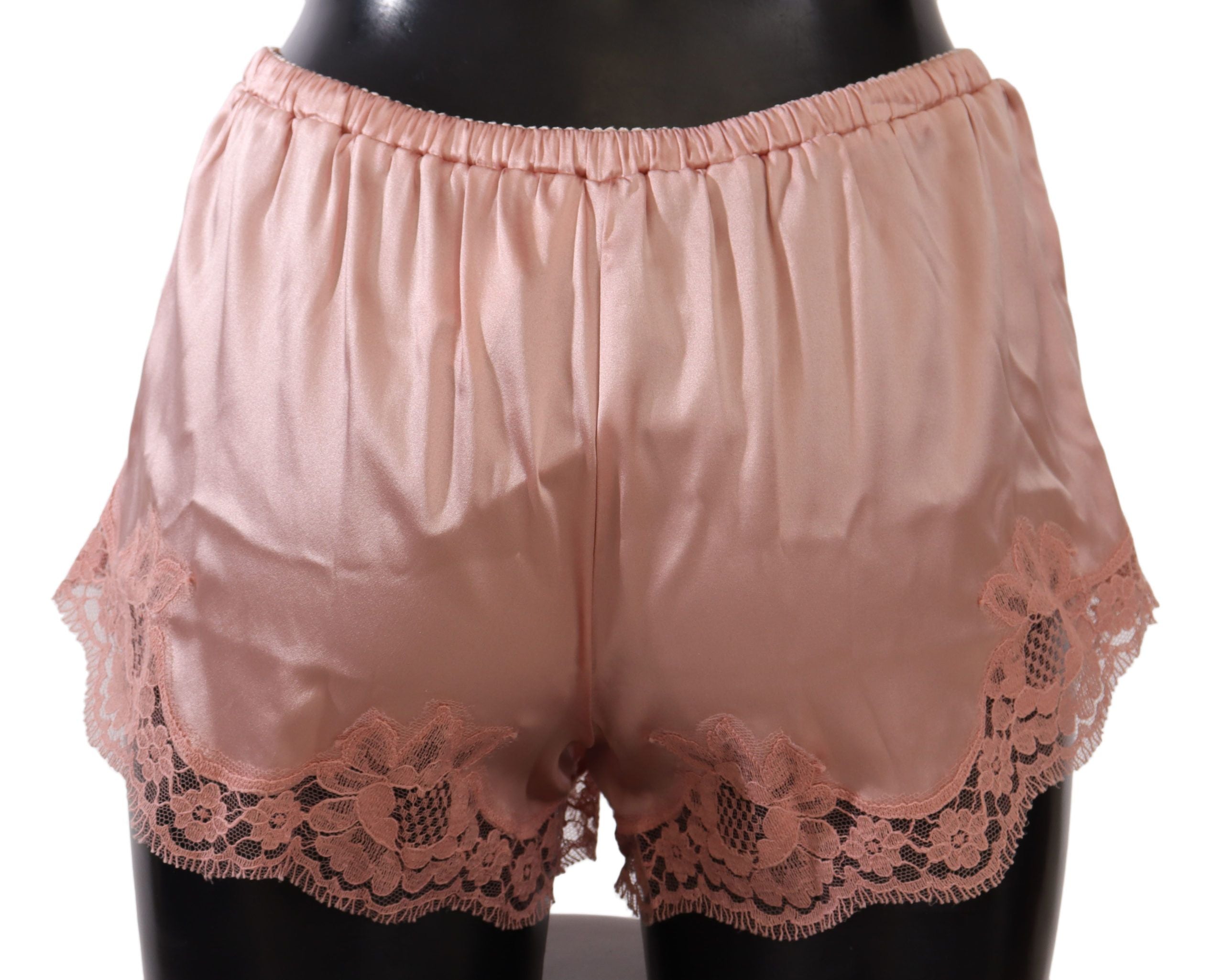 Dolce & Gabbana Pink Floral Lace Lingerie Underwear