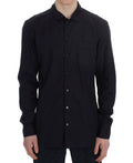 Dolce & Gabbana Purple Striped Cotton Pajama Lounge Shirt