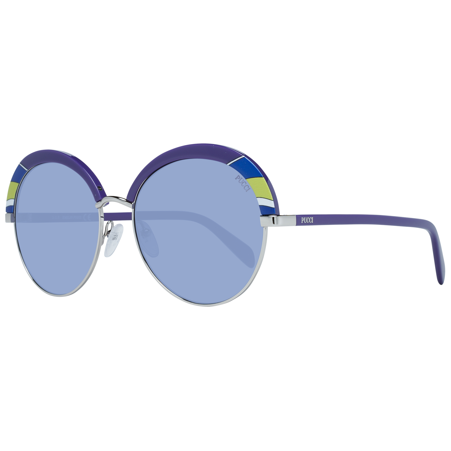 Emilio Pucci Purple Metal Sunglasses