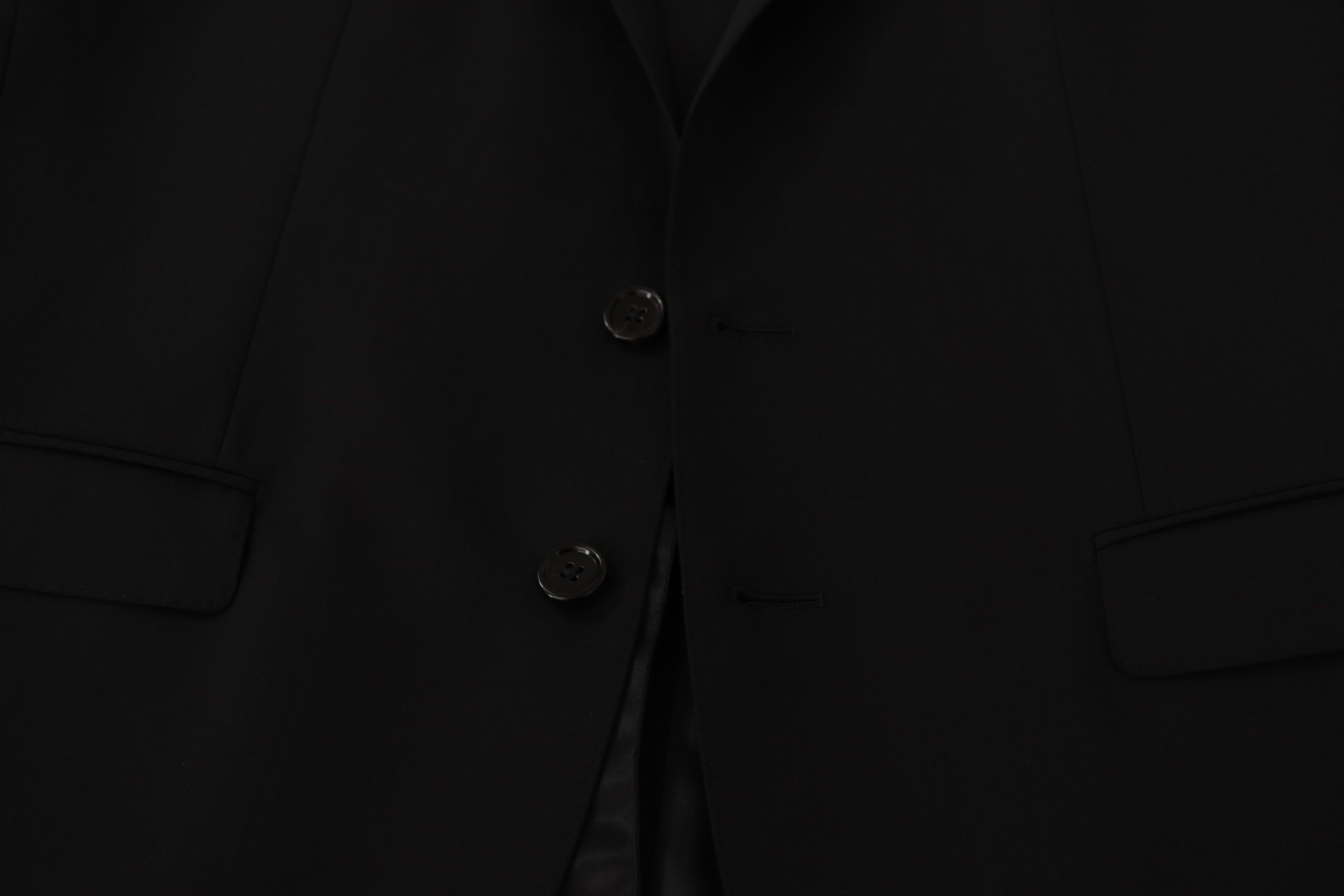 Dolce & Gabbana Black Single Breasted Jacket MARTINI Blazer