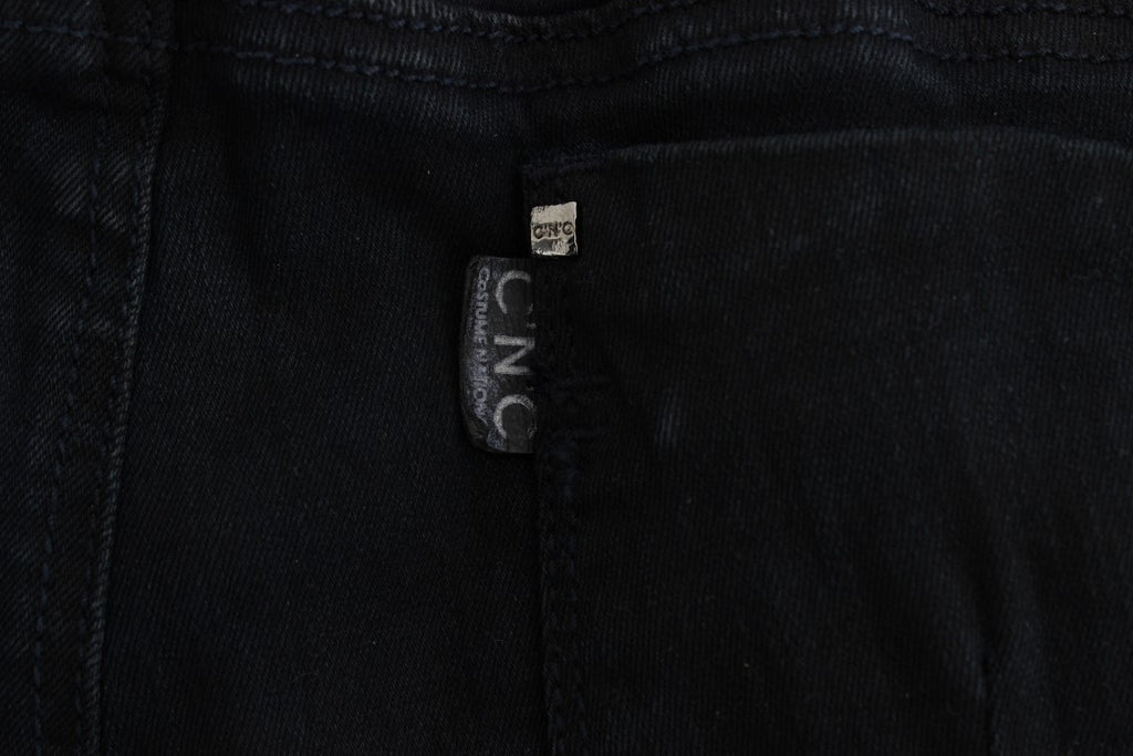Costume National Black Cotton Slim Fit Denim Jeans