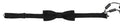 Dolce & Gabbana Black Pattern Silk Adjustable Neck Papillon Bow Tie