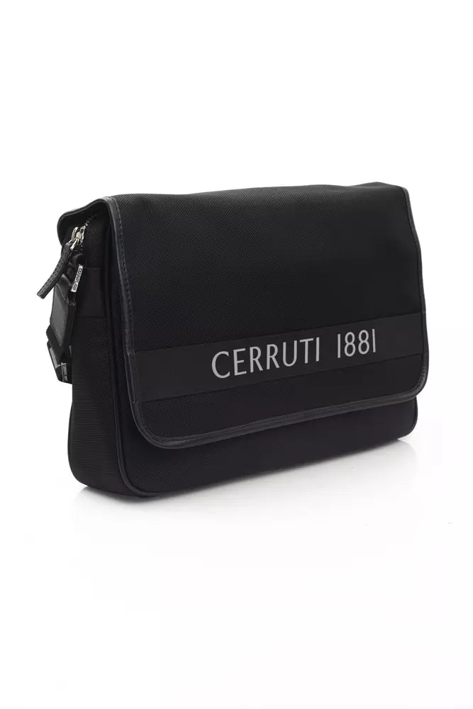 Cerruti 1881 Black Nylon Men Crossbody